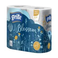 foto туалетний папір grite blossom 3-шаровий, 150 відривів, 4 шт