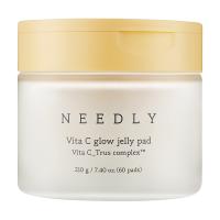 foto зволожувальні тонер-педи для обличчя needly vita c glow jelly pad для сяйва шкіри, 60 шт