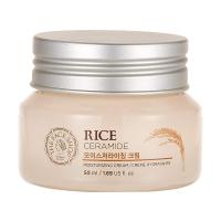 foto зволожувальний крем для обличчя the face shop rice ceramide moisturizing cream з керамідами та екстрактом рису, 50 мл