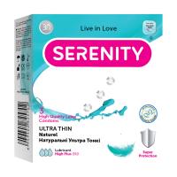 foto презервативи serenity ultra thin натуральні, ультра тонкі, 3 шт