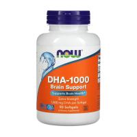 foto дієтична добавка в гелевих капсулах now foods dha-1000 brain support риб'ячий жир підтримка мозку 1000 мг, 90 шт