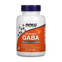 foto дієтична добавка now foods gaba (гамма-аміномасляна кислота) 250 мг, цитрусовий смак, 90 шт
