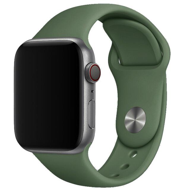 foto силиконовый ремешок для apple watch 38mm / 40mm (зеленый / army green)