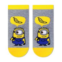 foto укорочені шкарпетки дитячі брестские minions 3095, 703 сірий меланж, розмір 23-24