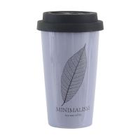 foto чашка limited edition minimalism із силіконовою кришкою, фіолетова, 400 мл (htk-025)