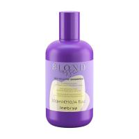 foto шампунь проти жовтизни inebrya blondesse no-yellow shampoo для світлого, освітленого або сивого волосся, 300 мл