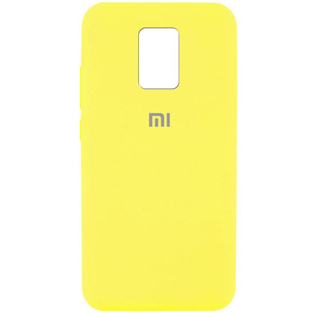 foto чохол silicone cover full protective (aa) для xiaomi redmi note 9 pro max (жовтий / lemon, жовтий / yellow)