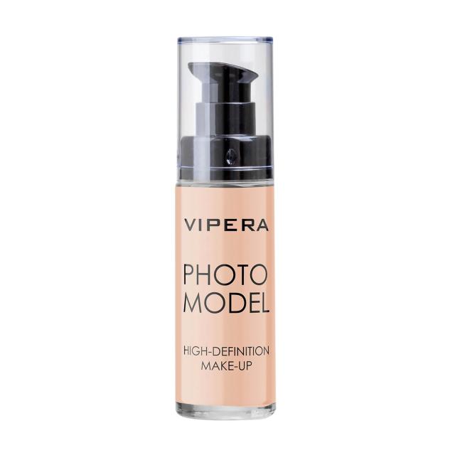 foto тональний крем для обличчя vipera photo model high-definition make-up 12 natural anja, 30 мл