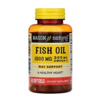 foto харчова добавка в капсулах mason natural omega-3 fish oil риб'ячий жир з омега-3, 1000 мг, 60 шт