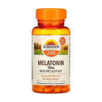 foto дієтична добавка в капсулах sundown melatonin мелатонін 10 мг, 90 шт