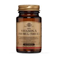 foto харчова добавка вітаміни в таблетках solgar vitamin a 1500 мкг, 100 шт