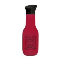 foto скляна пляшка для води herevin red mat, 1 л (111653-121)