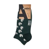 foto шкарпетки чоловічі amigo короткі, качка, темно-зелені, розмір 25