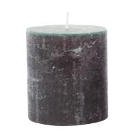 foto циліндрична свічка candlesense decor rustic чорна, діаметр 7 см, висота 7.5 см