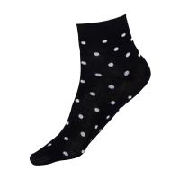 foto шкарпетки дитячі siela ks2 basic 001 black дрібний горошок, короткі, розмір 18