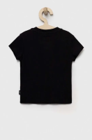 foto дитяча бавовняна футболка vans animal logo kids black колір чорний з принтом