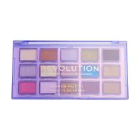 foto палетка тіней для повік makeup revolution reflective eyeshadow palette ultra violet, 11.25 г