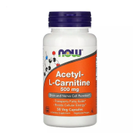foto дієтична добавка в капсулах now foods acetyl-l-carnitine ацетил-l-карнітин 500 мг, 50 шт