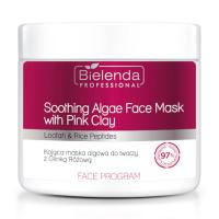 foto заспокійлива маска для обличчя bielenda professional face program soothing algae face mask з рожевою глиною, 160 г
