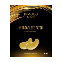 foto гідрогелеві патчі для шкіри навколо очей kimoco beauty hydrogel eye patch collagen & gold з колагеном та золотом, 10 шт
