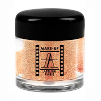 foto розсипчаста перламутрова пудра для повік make-up atelier paris pearl powder pp44 reflecks pink gold, 4 г