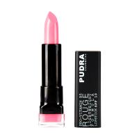 foto помада для губ pudra cosmetics rouge lightweight formula lipstick spf10 з провітаміном b5, 12 icy pink, 4.5 мл