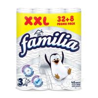 foto туалетний папір familia toilet paper xxl promo pack, 3-шаровий, 150 відривів, 40 рулонів