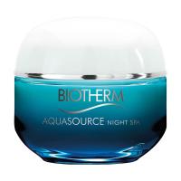 foto нічний зволожувальний бальзам для обличчя biotherm aquasource night spa, 50 мл