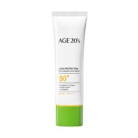 foto сонцезахисний крем для обличчя age 20's long protection mild tone up essence sun cream spf 50+ pa++++, 50 мл