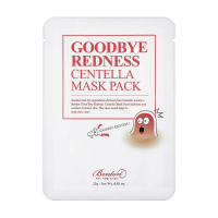 foto тканинна маска для обличчя benton goodbye redness centella mask pack з екстрактом азіатської центели, 23 мл
