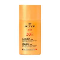 foto сонцезахисний флюїд для обличчя nuxe sun light fluid high protection spf 50, 50 мл