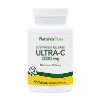 foto харчова добавка вітаміни в таблетках naturesplus ultra-c вітамін с 2000 мг, 60 шт