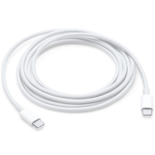 foto дата кабель для apple iphone usb-c to type-c (aaa grade) (1m) (box) (білий)