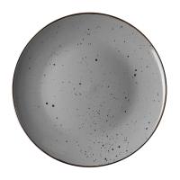 foto тарілка обідня ardesto bagheria кераміка, grey, 26 см (ar2926grey)