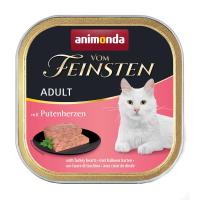 foto вологий корм для кішок animonda vom feinsten adult паштет з індичими серцями, 100 г