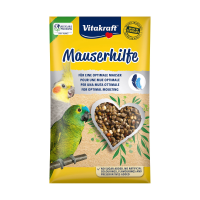 foto вітамінна добавка для середніх та великих папуг vitakraft mauserhilfe в період линьки, 25 г