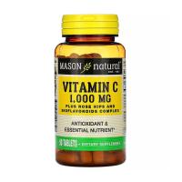 foto харчова добавка вітаміни в таблетках mason natural vitamin c вітамін c 1000 мг з шипшиною та біофлавоноїдами, 90 шт