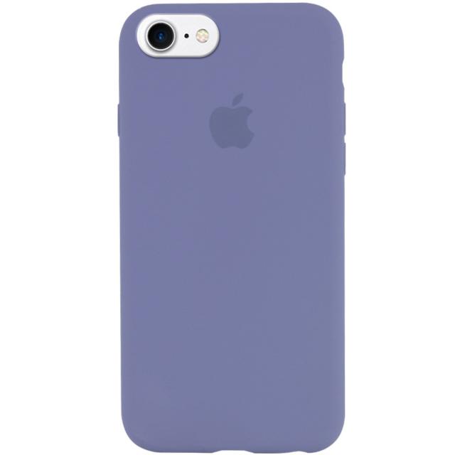 foto чохол silicone case full protective (aa) для apple iphone 7 (4.7'') (сірий / lavender gray)