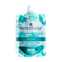 foto натуральна маска для обличчя orientana glow natural face mask blue hotunia блакитна хотунія, 30 мл