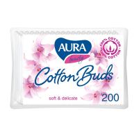 foto ватні палички aura beauty cotton buds, 200 шт