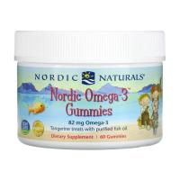 foto дієтична добавка в жувальних цукерках nordic naturals омега-3 зі смаком мандарину 82 мг, 60 шт