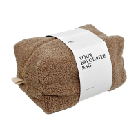 foto косметичка miso your favourite bag teddy світло-коричнева, велика, 27*18*16 см (t001-5)