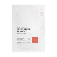foto тканинна маска для обличчя village 11 factory miracle youth sheet mask peptide з пептидами, 23 г