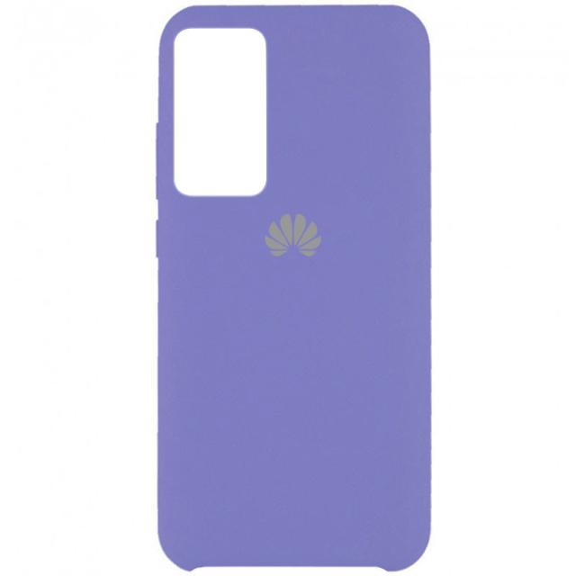 foto чохол silicone cover (aaa) для huawei p40 pro (бузковий / elegant purple)