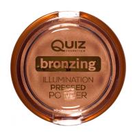 foto пудра-бронзер для обличчя quiz cosmetics bronzing illumination pressed powder 01 honey bronze, 12 г