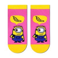foto укорочені шкарпетки дитячі брестские minions 3095, 703 яскраво-рожевий, розмір 17-18