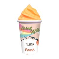 foto бальзам-крем для губ parisa cosmetics lip cream peach lb-07 морозиво, персик, 7 г