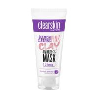 foto маска для обличчя avon clearskin pink clay mask з рожевою глиною, проти чорних цяток, 75 мл