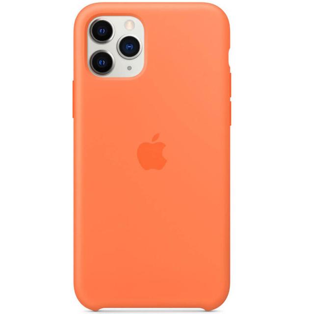 foto чохол silicone case (aaa) для apple iphone 11 pro (5.8") (помаранчевий / vitamin c)