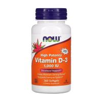 foto харчова добавка вітаміни в капсулах now foods vitamin d-3 1000 iu, 360 шт